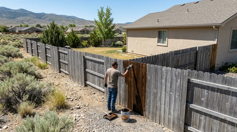 Fence Staining & Restoration Reno
