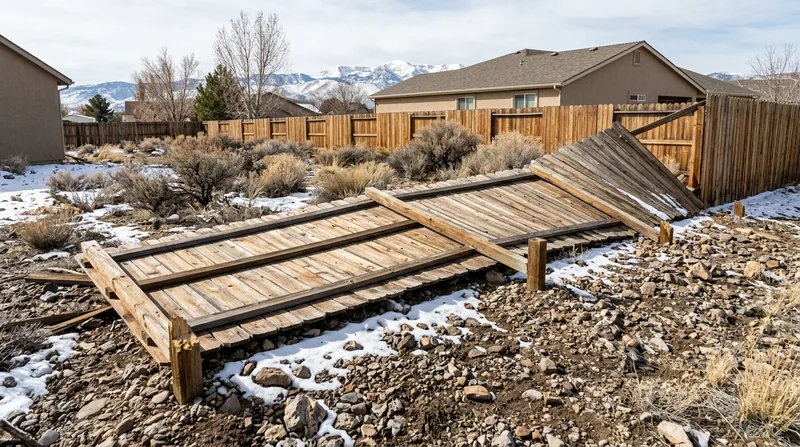 Storm Damage Fence Repair Reno
